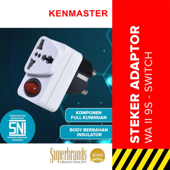 Kenmaster Steker ON OFF WA II 9S-Kenmaster Steker XX-508C