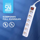 Kenmaster Stop Kontak 6 Lubang F1 Switch On Off Kenmaster Stop Kontak 6 Lubang F1 Switch On Off
