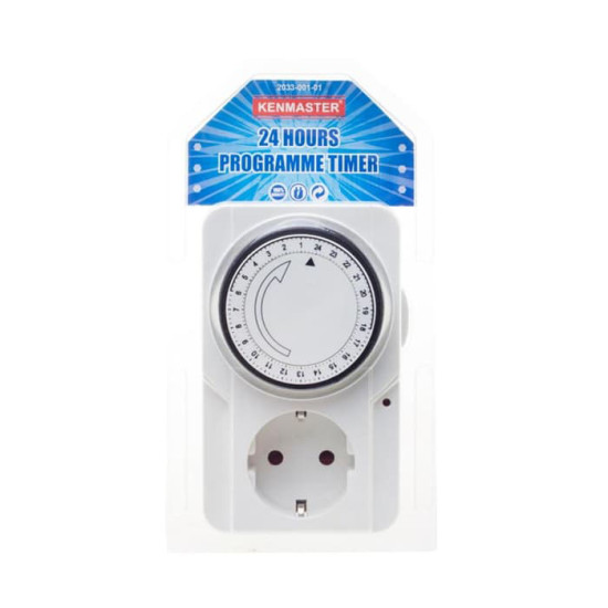 Kenmaster Stop Kontak Timer Listrik Manual Analog 24 Jam