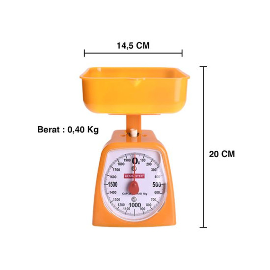 Kenmaster Timbangan Kue 2Kg 2 Kg