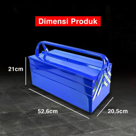Kenmaster Tool Box Toolbox Kotak Perkakas 3 Susun Besi