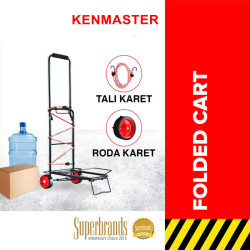 Kenmaster KT-261 Trolley Cart Black - Troli Lipat Multifungsi Hitam