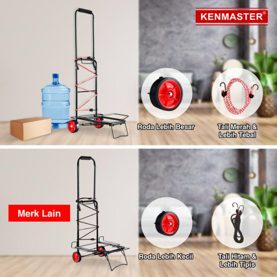 Kenmaster KT-261 Trolley Cart Black - Troli Lipat Multifungsi Hitam Kenmaster KT-261 Trolley Cart Black - Troli Lipat Multifungsi Hitam