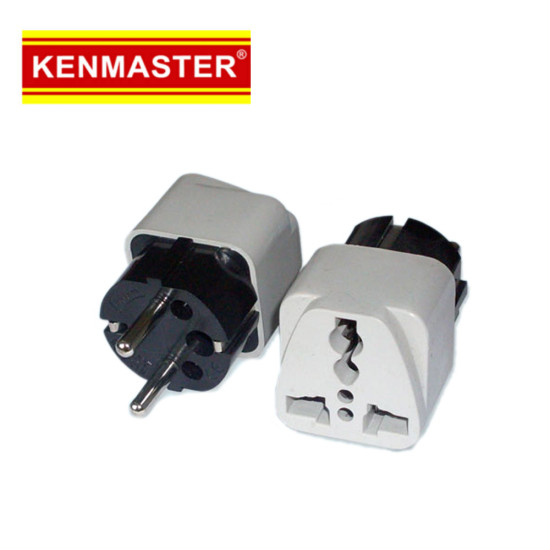 Kenmaster XX-407A WA9 WA-9 Steker Plug Adaptor Colokan 3 Kaki ke 2 Kaki