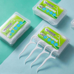 Pembersih Sela Benang Tusuk Gigi isi 50 Pcs Dental Floss Pembersih Sela Benang Tusuk Gigi isi 50 Pcs Dental Floss