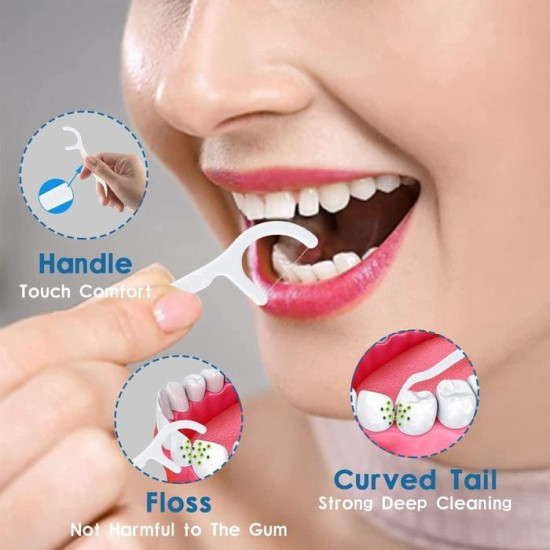 Pembersih Sela Benang Tusuk Gigi isi 50 Pcs Dental Floss Pembersih Sela Benang Tusuk Gigi isi 50 Pcs Dental Floss