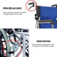 Kursi Roda Lipat Ukuran 16 Inch Travel Wheelchair Kursi Roda Lipat Ukuran 16 Inch Travel Wheelchair
