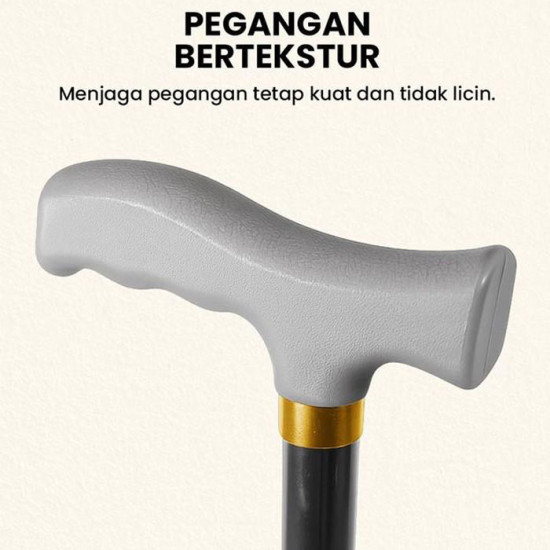 Alat Bantu Jalan Lansia Orang Tua Tongkat 4 Kaki Premium