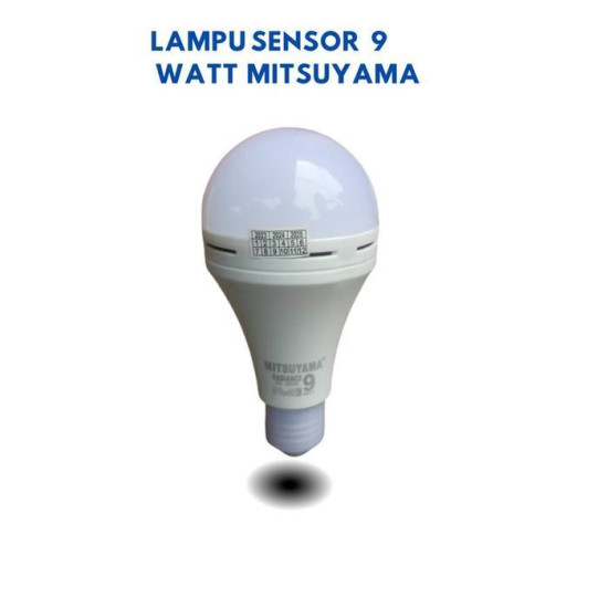 Mitsuyama MS-9809R MS-9812R Radiance Bohlam Sensor UV 9W 12W Lampu LED Otomatis Nyala E27
