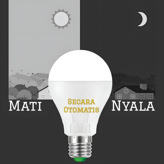 Mitsuyama MS-9809R MS-9812R Radiance Bohlam Sensor UV 9W 12W Lampu LED Otomatis Nyala E27