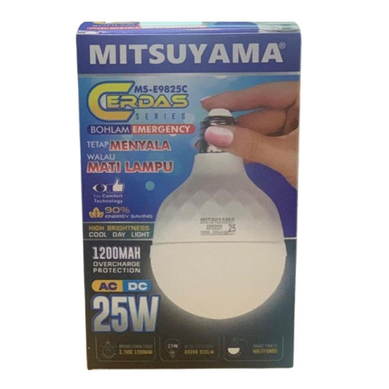 Mitsuyama Bohlam Emergency Lampu Darurat 25W 35W AC DC 1200mAh