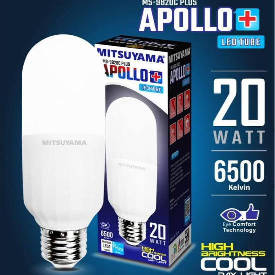 Mitsuyama Apollo Plus Bohlam Lampu LED Tube 5 10 15 20 Wattt