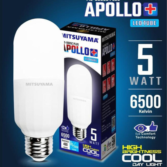 Mitsuyama Apollo Plus Bohlam Lampu LED Tube 5 10 15 20 Wattt
