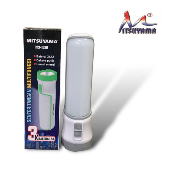 Mitsuyama Senter Tangan Multifungsi Lampu Samping Baterai AAx3 MS-1239