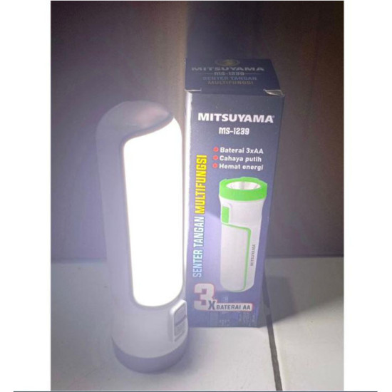 Mitsuyama Senter Tangan Multifungsi Lampu Samping Baterai AAx3 MS-1239