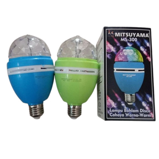 Mitsuyama MS-300 Bohlam Disco 3*1W LED Lampu Cahaya Warna Warni