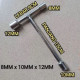Kunci Sok Socket T 8mm 10mm 12 mm 3 Sisi Kunci Sok Socket T 8mm 10mm 12 mm 3 Sisi
