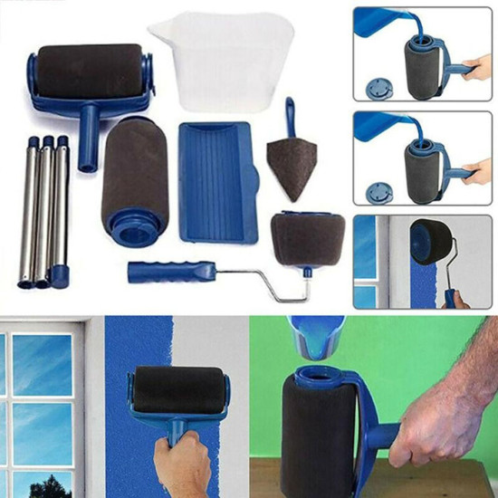 Paint Roller Kuas Cat Set Perlengkapan Tembok Rumah