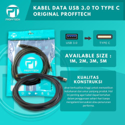 Profftech Kabel USB 3.0 to Type C 3.1 Sync Charge Cable Profftech Kabel USB 3.0 to Type C 3.1 Sync Charge Cable