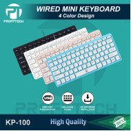 Profftech Wired Keyboard Mini Kabel USB 4 Warna KP-100