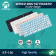 Profftech Wired Keyboard Mini Kabel USB 4 Warna KP-100