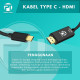 Profftech Kabel Input Type C Output HDMI