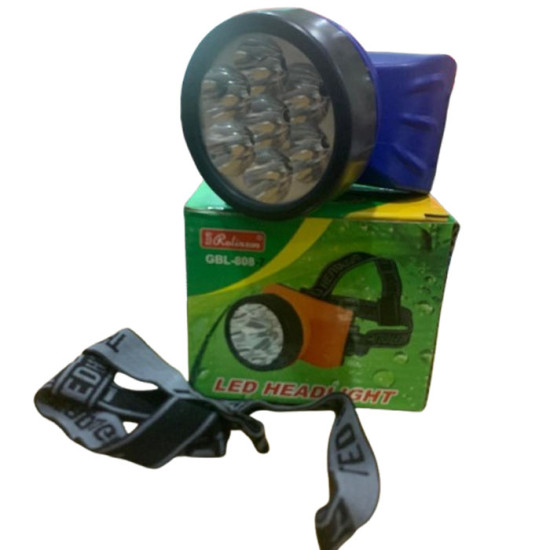 Rolinson GBL-808-7 Senter Kepala 7 LED Head Lamp Headlamp Baterai AA