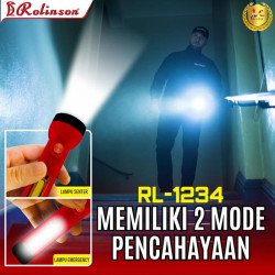 Rolinson Senter Lampu Darurat 2 Mode LED COB 10W Charger USB RL-1234