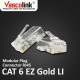 Vascolink Connector Konektor RJ45 Cat 6 EZ Gold Lite Plated 1 Pack isi 50 Pcs