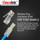 Vascolink Connector Konektor RJ45 Cat 6 EZ Gold Lite Plated 1 Pack isi 50 Pcs