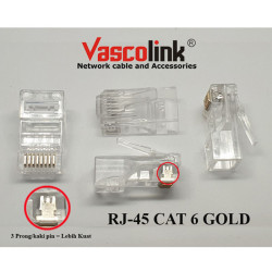 Vascolink Konektor Connector RJ45 Cat6 50 Pcs