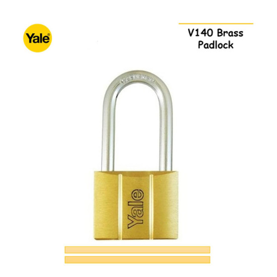 Yale V140-40LS40 Long Brass Padlock Gembok Panjang 40mm