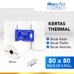 Blueprint Lite Thermal Paper Roll 80x80mm Kertas Termal 80x80 mm Blueprint Lite Thermal Paper Roll 80x80mm Kertas Termal 80x80 mm