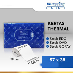 Blueprint Lite Thermal Paper Roll 57x38 mm Kertas Termal Struk EDC 57x38