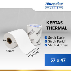 Blueprint Lite Thermal Paper Roll 57x47mm Kertas Termal Struk 57x47 EDC