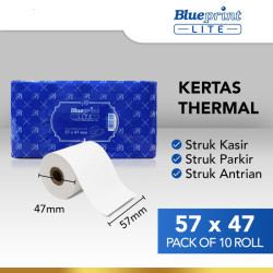 Blueprint Lite Thermal Paper Roll 57x47mm Kertas Termal Struk 57x47 EDC