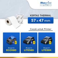Blueprint Lite Thermal Paper Roll 57x47mm Kertas Termal Struk 57x47 EDC Blueprint Lite Thermal Paper Roll 57x47mm Kertas Termal Struk 57x47 EDC