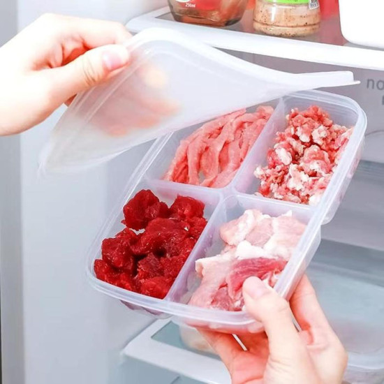 Tempat Wadah Kontainer Makanan 4 Sekat Tutup Kedap Air