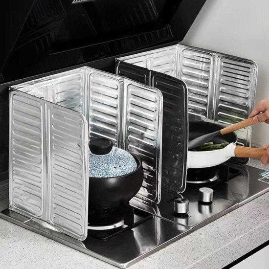 Pelindung Kompor Anti Cipratan Bahan Aluminium Foil
