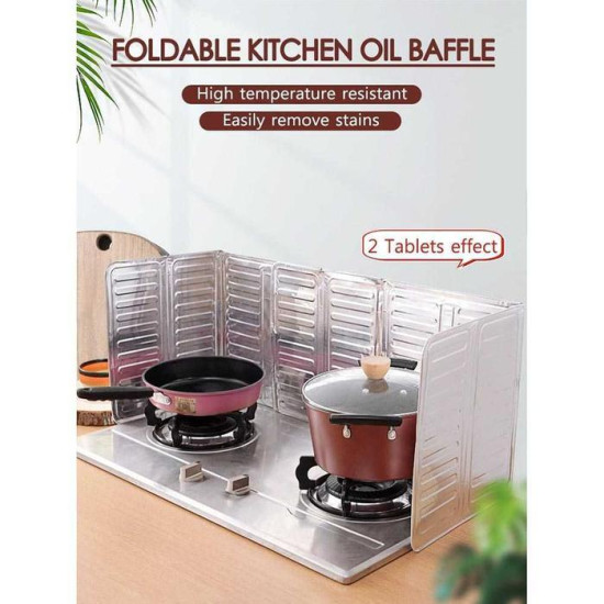 Pelindung Kompor Anti Cipratan Bahan Aluminium Foil