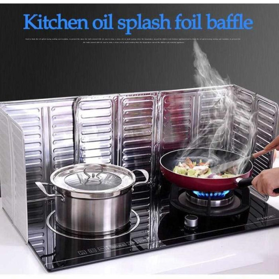 Pelindung Kompor Anti Cipratan Bahan Aluminium Foil