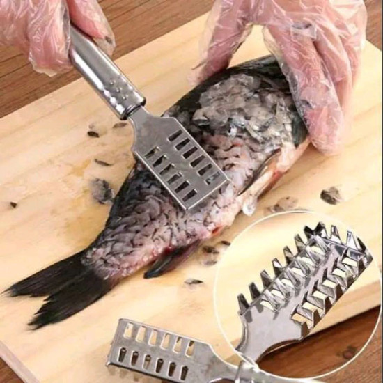 Alat Pembersih Sisik Ikan Stainless Anti Karat