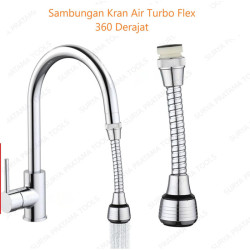 Sambungan Kran Air Turbo Flex 360 Derajat Flexible Keran Dapur