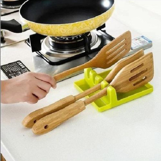 Alat Dapur Tatakan Spatula Holder Tutup Panci Plastik PP