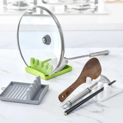 Alat Dapur Tatakan Spatula Holder Tutup Panci Plastik PP