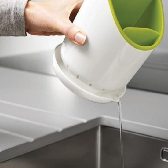 Holder Wadah Tempat Sendok Garpu Bulat Ada Tirisan Air Bahan ABS PP Holder Wadah Tempat Sendok Garpu Bulat Ada Tirisan Air Bahan ABS PP