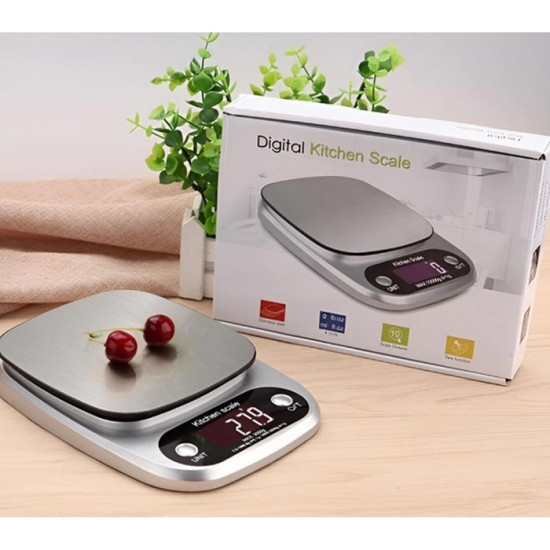 Timbangan Digital 10 Kg Premium Digital Kitchen Scale Baterai AAA x 2 Pcs