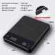 Timbangan Kopi Premium Digital 3 Kg Dual Power Silicon Pad Hitam