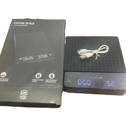 Timbangan Kopi Premium 3 Kg Dgital Kitchen Scale Dual Power Silicon Pad AAA Type C Charge