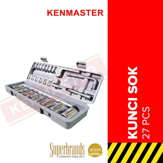 Kenmaster Kunci Sok 27 Pcs Socket Wrench Set